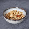 Assiette plate en porcelaine bleue