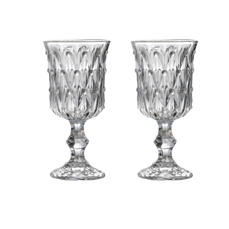 Verres de bar Restaurant Maison Ensemble cadeau 7,5 oz Gobelets de couleur vert blanc pour le vin