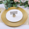 Assiettes de présentation en verre