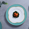 Assiettes de restauration en porcelaine tendre