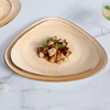 Articles ménagers plats de Restaurant assiette de petit déjeuner grand plateau de dinde en céramique italienne moderne