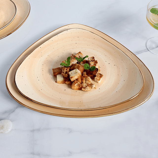 Homeware Restaurant Plats Petit Déjeuner Assiette Moderne Grand Plateau De Dinde En Céramique Italienne