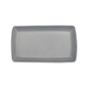Assiette en porcelaine rectangulaire de 9,5 pouces Rollin pour les restaurants
