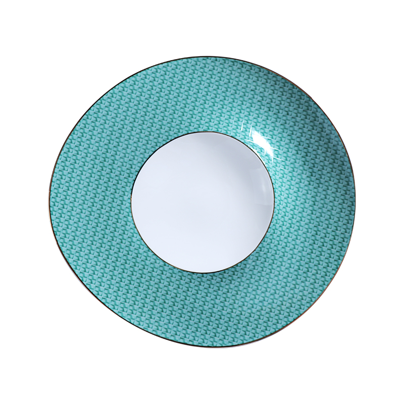 Vaisselle de Noël de luxe Ensemble de vaisselle moderne en porcelaine tendre