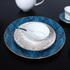 Assiettes de luxe en porcelaine tendre, vaisselle d'hôtel du Kazakhstan