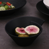 Vaisselle moderne de luxe de Restaurant noir, vaisselle en céramique de 8 pouces pour dîner et Restaurant, assiette en porcelaine, vaisselle