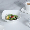 Assiette en porcelaine blanche Assiette carrée moderne