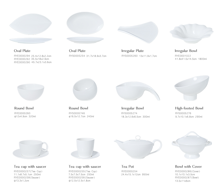 Nouveaux mod&egrave;les de produits en porcelaine tendre