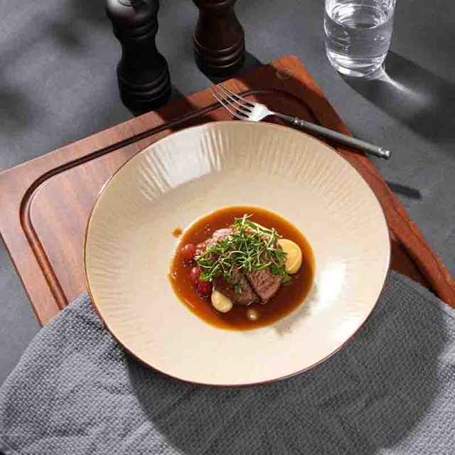 Fabricant de vaisselle en céramique Assiette d'hôtel Vaisselle en porcelaine