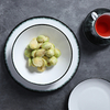 Ensemble de dîner minimaliste en porcelaine fine, assiettes de Restaurant en porcelaine fine, vaisselle