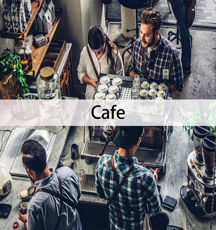 Arrangement de vaisselle de café