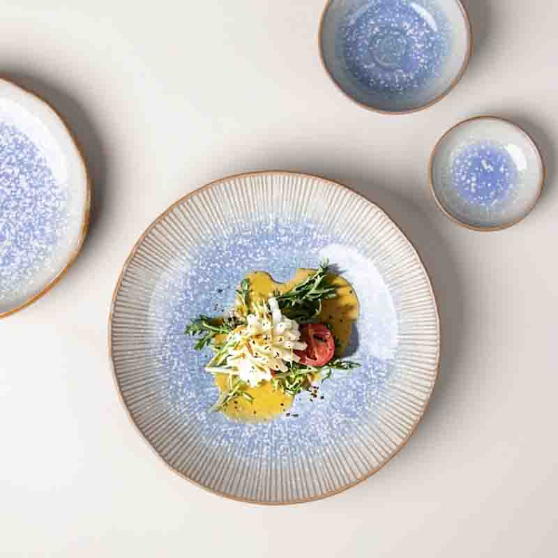 Assiettes en porcelaine d'h&ocirc;tel en gros pour les repas d'h&ocirc;tel