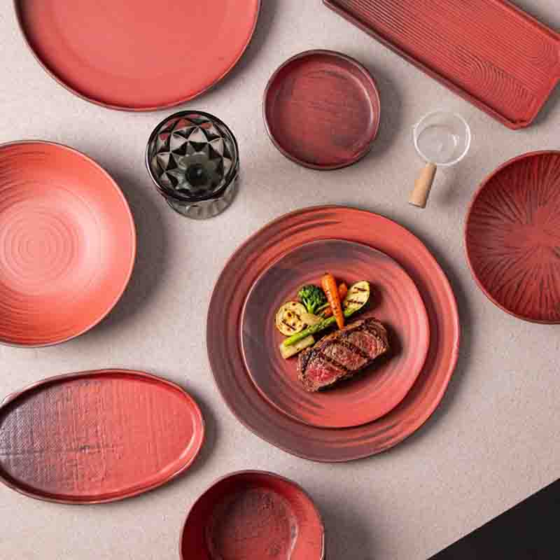 Fabricant de vaisselle en céramique assiettes de restaurant en gros