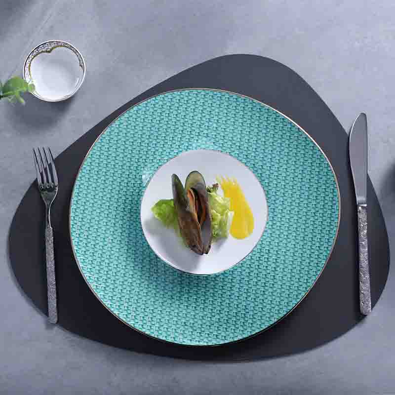 Vaisselle d'hôtel de luxe, vaisselle en porcelaine tendre, vente en gros