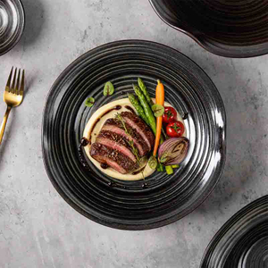 Fabricant de vaisselle en porcelaine de style restaurant en gros